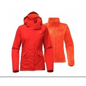THE NORTH FACE Women's Size L All-Weather System Jacket, 3-in-1 Insulated Parka